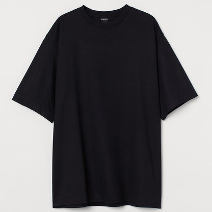 BASIC OVERSIZED BLACK WOMEN T-SHIRT