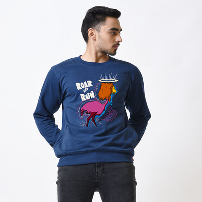 ROAR & RUN Navy blue Sweatshirt