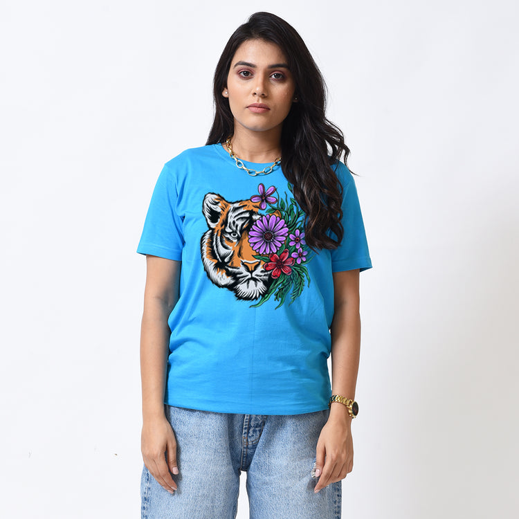 Floral Tiger Graphic T-shirt